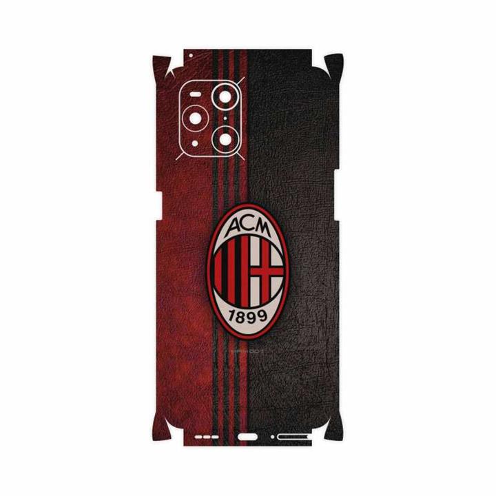 برچسب پوششی ماهوت مدل AC-Milan-FullSkin مناسب برای گوشی موبایل اپو Find X3 Pro MAHOOT AC-Milan-FullSkin Cover Sticker for Oppo Find X3 Pro